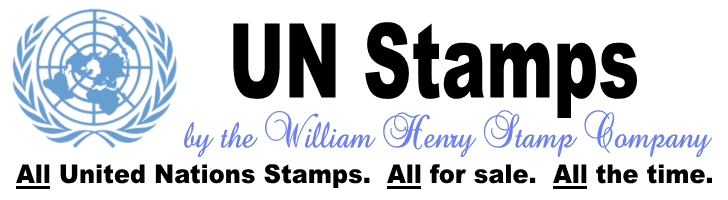 UN Stamps by the William Henry Stamp Company.  All United Nations Stamps. All for sale.  All the time.